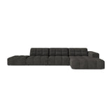 Chicago 5-Sitzer Ecksofa, Rechte Seite, aus Chenille in Dunkelgrau (Eden 20 Graphite), 348x167 cm von Cosmopolitan Design – Bild 1