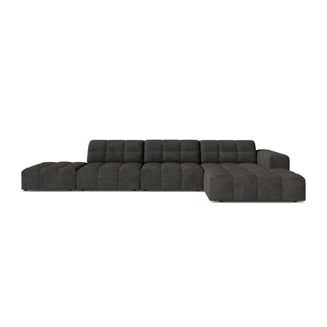 Chicago 5-Sitzer Ecksofa, Rechte Seite, aus Chenille in Dunkelgrau (Eden 20 Graphite), 348x167 cm von Cosmopolitan Design – Bild 1