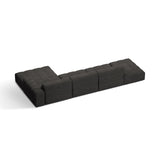 Chicago 5-Sitzer Ecksofa, Rechte Seite, aus Chenille in Dunkelgrau (Eden 20 Graphite), 348x167 cm von Cosmopolitan Design – Bild 4