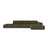 Chicago 5-Sitzer Ecksofa, Rechte Seite, aus Chenille in Grün (Eden 12 Olive), 348x167 cm von Cosmopolitan Design – Bild 1
