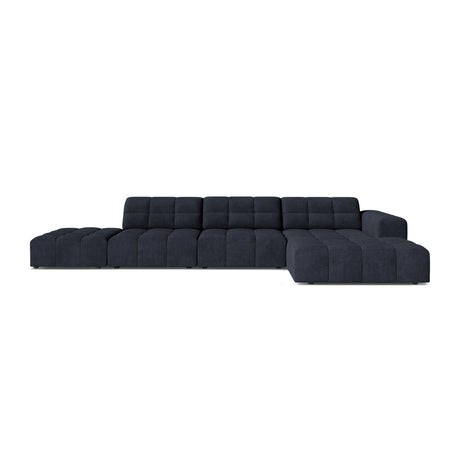 Chicago 5-Sitzer Ecksofa, Rechte Seite, aus Chenille in Marineblau (Eden 16 Deep Blue), 348x167 cm von Cosmopolitan Design – Bild 1