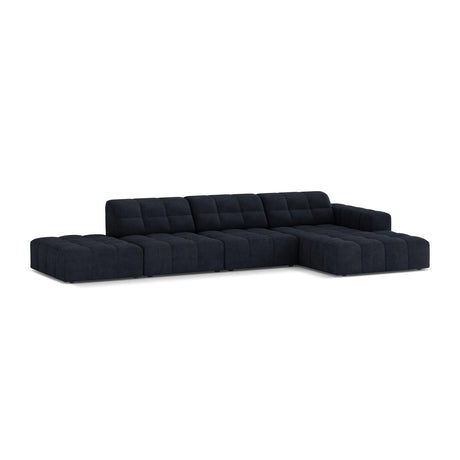 Chicago 5-Sitzer Ecksofa, Rechte Seite, aus Chenille in Marineblau (Eden 16 Deep Blue), 348x167 cm von Cosmopolitan Design – Bild 3