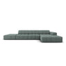 Chicago 5-Sitzer Ecksofa, Rechte Seite, aus Chenille in Petrol (Haga 78), 341x166x70 cm von Cosmopolitan Design – Bild 1
