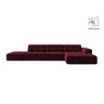Chicago 5-Sitzer Ecksofa, Rechte Seite, aus Samt in Burgund (Venus 2932), 348x167 cm von Cosmopolitan Design – Bild 1