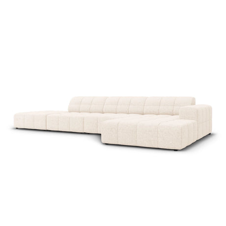 Chicago 5-Sitzer Ecksofa, Rechte Seite, aus Samt oder Chenille, 341x166x70 cm von Cosmopolitan Design – Bild 3
