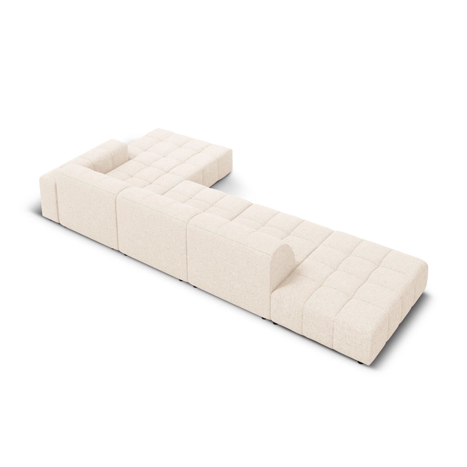 Chicago 5-Sitzer Ecksofa, Rechte Seite, aus Samt oder Chenille, 341x166x70 cm von Cosmopolitan Design – Bild 5