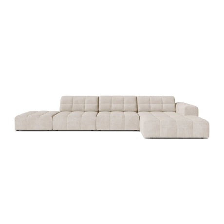 Chicago 5-Sitzer Ecksofa, Rechte Seite, aus Samt oder Chenille, 348x167 cm von Cosmopolitan Design – Bild 1