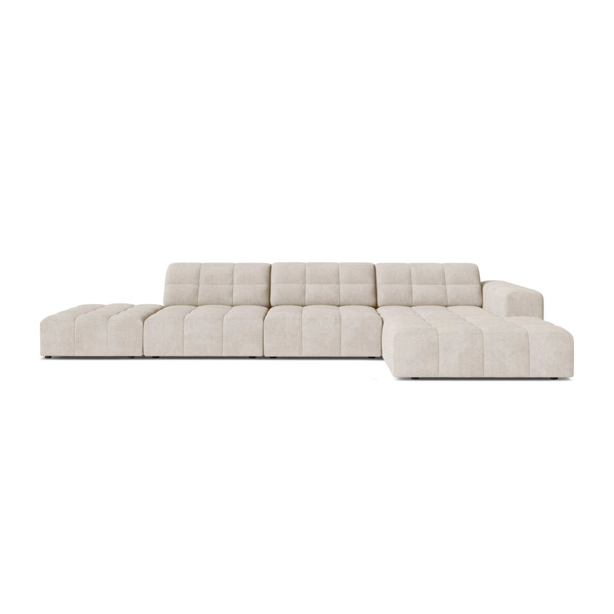 Chicago 5-Sitzer Ecksofa, Rechte Seite, aus Samt oder Chenille, 348x167 cm von Cosmopolitan Design – Bild 1