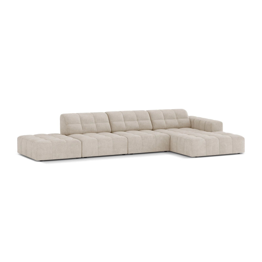 Chicago 5-Sitzer Ecksofa, Rechte Seite, aus Samt oder Chenille, 348x167 cm von Cosmopolitan Design – Bild 3