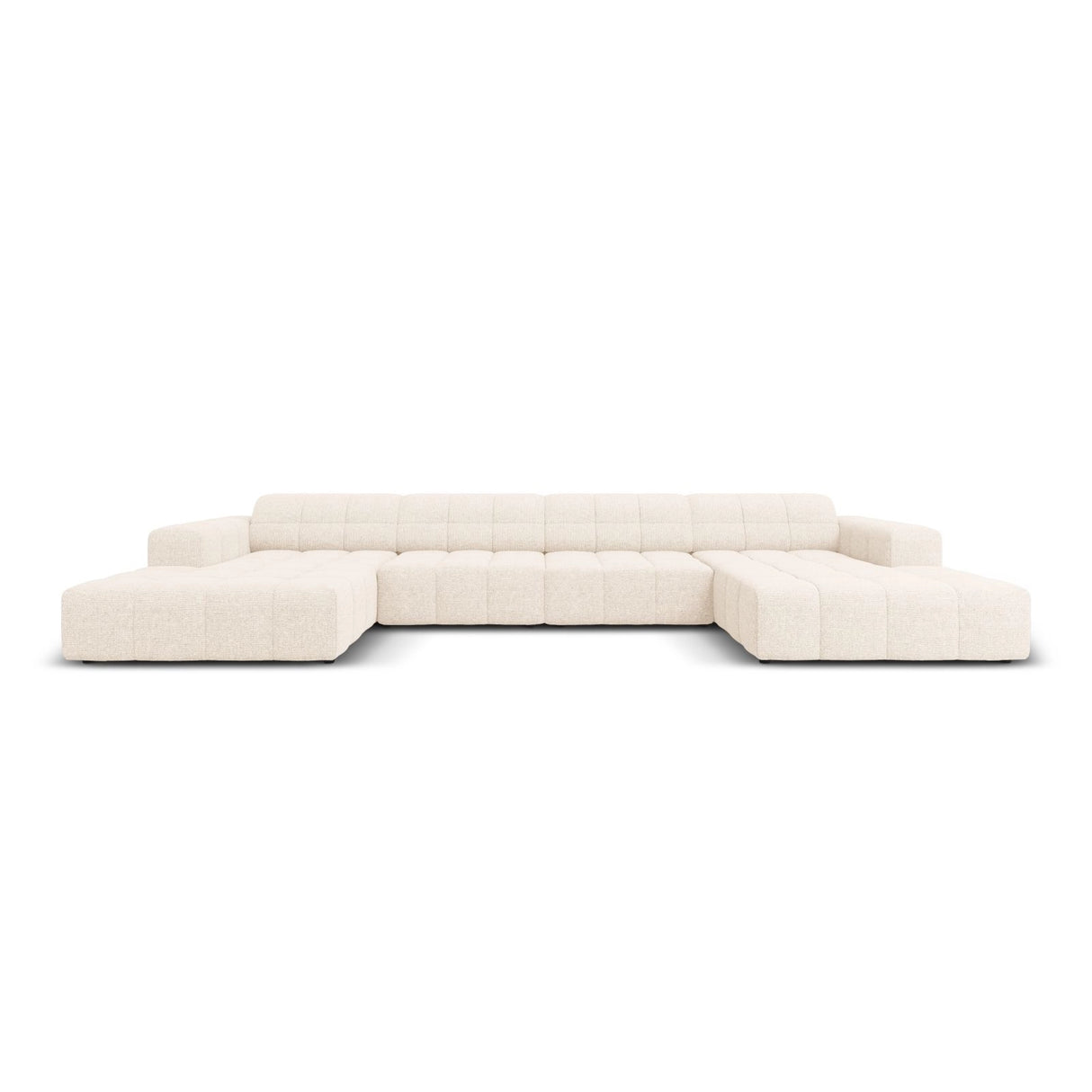 Chicago 6-Sitzer Panorama Sofa aus Samt oder Chenille, 364x166x70 cm von Cosmopolitan Design – Bild 1