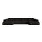 Chicago 6-Sitzer Panoramasofa aus Chenille in Anthrazit (Eden 21 Black), 375x167 cm von Cosmopolitan Design – Bild 1