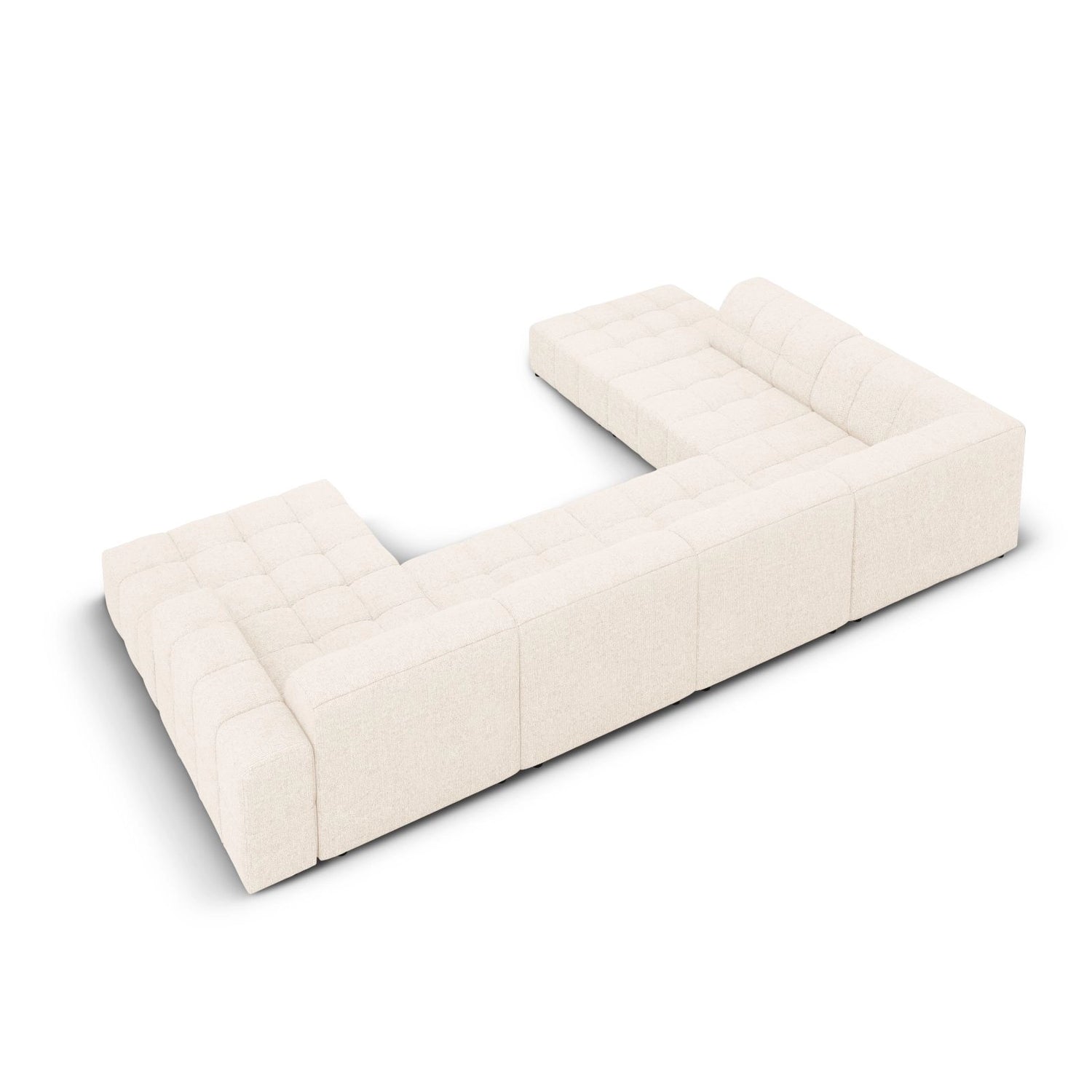 Chicago 7-Sitzer Panorama Ecksofa, Linke Seite, aus Samt oder Chenille, 364x262x70 cm von Cosmopolitan Design – Bild 4