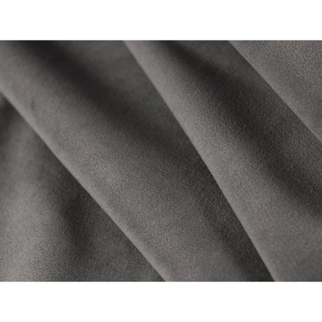 Chicago 7-Sitzer Panorama Ecksofa, Rechte Seite, aus Samt in Grau (Bluvel 14), Beine aus Schwarzes Plastik, 364x262x70 cm von Cosmopolitan Design – Bild 5