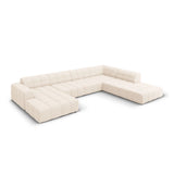 Chicago 7-Sitzer Panorama Ecksofa, Rechte Seite, aus Samt oder Chenille, 364x262x70 cm von Cosmopolitan Design – Bild 3