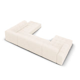 Chicago 7-Sitzer Panorama Ecksofa, Rechte Seite, aus Samt oder Chenille, 364x262x70 cm von Cosmopolitan Design – Bild 4
