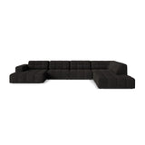 Chicago 7-Sitzer Panoramasofa, Rechte Seite, aus Chenille in Anthrazit (Eden 21 Black), 375x263 cm von Cosmopolitan Design – Bild 1