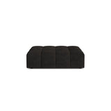 Chicago Pouf aus Chenille in Anthrazit (Eden 21 Black), 102x84 cm von Cosmopolitan Design – Bild 1