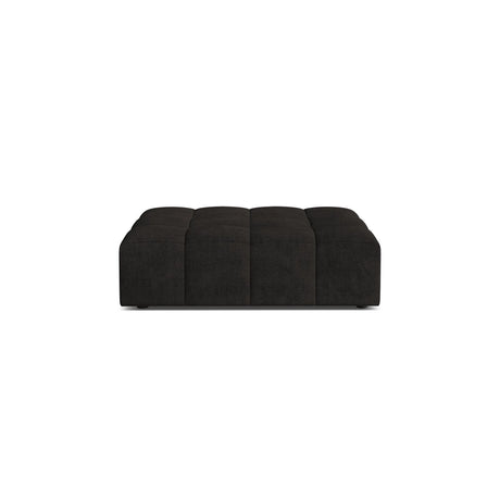 Chicago Pouf aus Chenille in Anthrazit (Eden 21 Black), 102x84 cm von Cosmopolitan Design – Bild 1