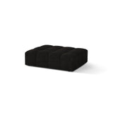 Chicago Pouf aus Chenille in Anthrazit (Eden 21 Black), 102x84 cm von Cosmopolitan Design – Bild 3