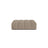 Chicago Pouf aus Chenille in Dunkelbeige (Eden 4 Beige), 102x84 cm von Cosmopolitan Design – Bild 1