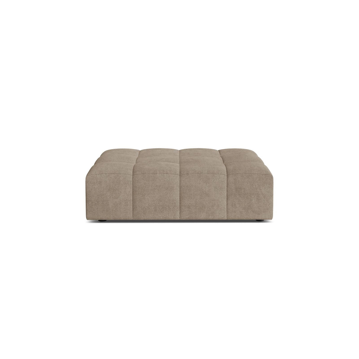 Chicago Pouf aus Chenille in Dunkelbeige (Eden 4 Beige), 102x84 cm von Cosmopolitan Design – Bild 1