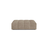Chicago Pouf aus Chenille in Dunkelbeige (Eden 4 Beige), 102x84 cm von Cosmopolitan Design – Bild 1
