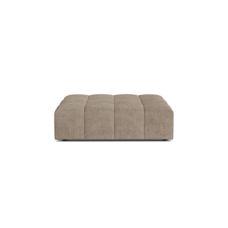 Chicago Pouf aus Chenille in Dunkelbeige (Eden 4 Beige), 102x84 cm von Cosmopolitan Design – Bild 1