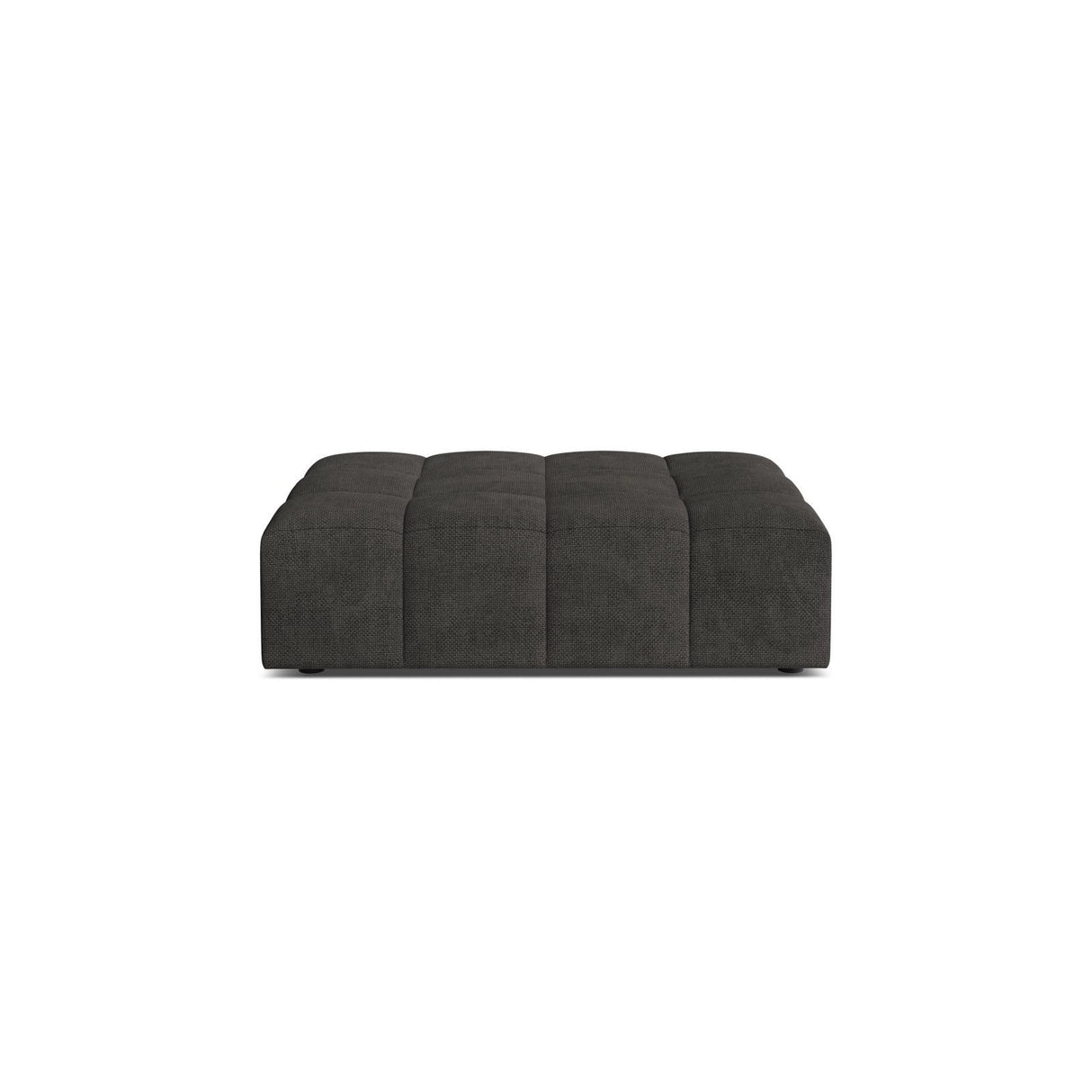 Chicago Pouf aus Chenille in Dunkelgrau (Eden 20 Graphite), 102x84 cm von Cosmopolitan Design – Bild 1
