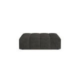 Chicago Pouf aus Chenille in Dunkelgrau (Eden 20 Graphite), 102x84 cm von Cosmopolitan Design – Bild 1