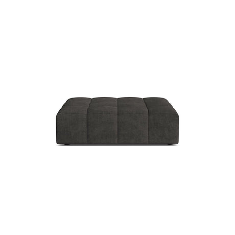 Chicago Pouf aus Chenille in Dunkelgrau (Eden 20 Graphite), 102x84 cm von Cosmopolitan Design – Bild 1