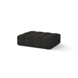 Chicago Pouf aus Chenille in Dunkelgrau (Eden 20 Graphite), 102x84 cm von Cosmopolitan Design – Bild 3