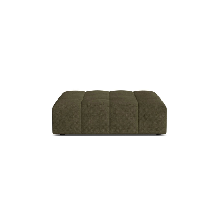 Chicago Pouf aus Chenille in Grün (Eden 12 Olive), 102x84 cm von Cosmopolitan Design – Bild 1