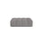 Chicago Pouf aus Chenille in Hellgrau (Eden 18 Grey), 102x84 cm von Cosmopolitan Design – Bild 1