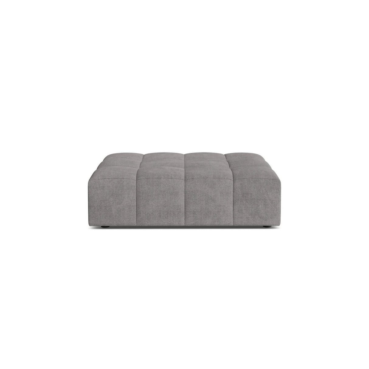 Chicago Pouf aus Chenille in Hellgrau (Eden 18 Grey), 102x84 cm von Cosmopolitan Design – Bild 1