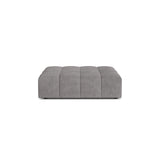 Chicago Pouf aus Chenille in Hellgrau (Eden 18 Grey), 102x84 cm von Cosmopolitan Design – Bild 1