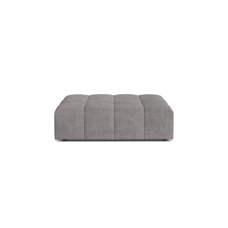 Chicago Pouf aus Chenille in Hellgrau (Eden 18 Grey), 102x84 cm von Cosmopolitan Design – Bild 1