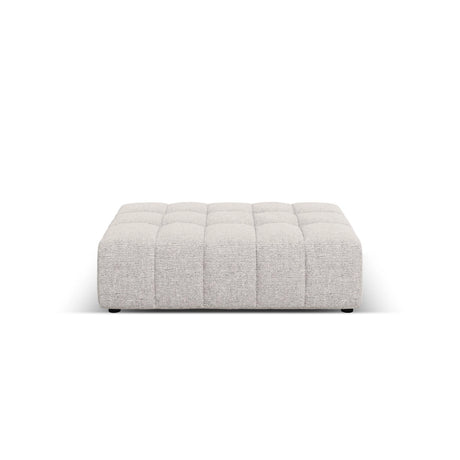 Chicago Pouf aus Chenille in Hellgrau (Haga 06), 102x80x40 cm von Cosmopolitan Design – Bild 1