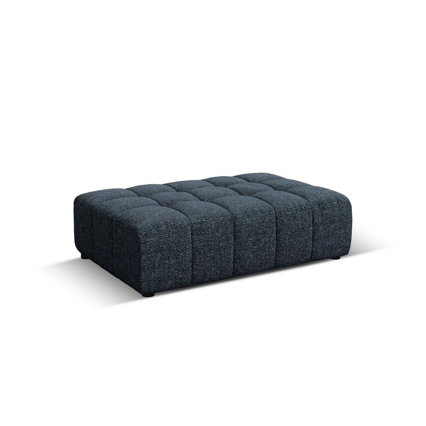 Chicago Pouf aus Chenille in Königsblau (Haga 86), 102x80x40 cm von Cosmopolitan Design – Bild 4