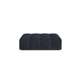Chicago Pouf aus Chenille in Marineblau (Eden 16 Deep Blue), 102x84 cm von Cosmopolitan Design – Bild 1