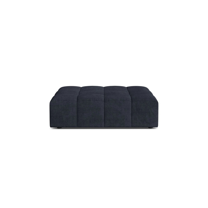 Chicago Pouf aus Chenille in Marineblau (Eden 16 Deep Blue), 102x84 cm von Cosmopolitan Design – Bild 1