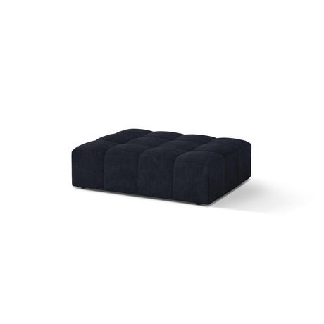 Chicago Pouf aus Chenille in Marineblau (Eden 16 Deep Blue), 102x84 cm von Cosmopolitan Design – Bild 3