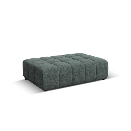 Chicago Pouf aus Chenille in Petrol (Haga 78), 102x80x40 cm von Cosmopolitan Design – Bild 4