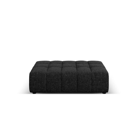 Chicago Pouf aus Chenille in Schwarz (Haga 19), 102x80x40 cm von Cosmopolitan Design – Bild 1