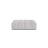 Chicago Pouf aus Chenille in Silber (Eden 17 Silver), 102x84 cm von Cosmopolitan Design – Bild 1