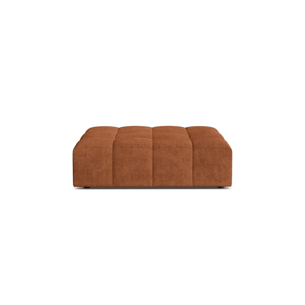 Chicago Pouf aus Chenille in Ziegel (Eden 10 Terra), 102x84 cm von Cosmopolitan Design – Bild 1