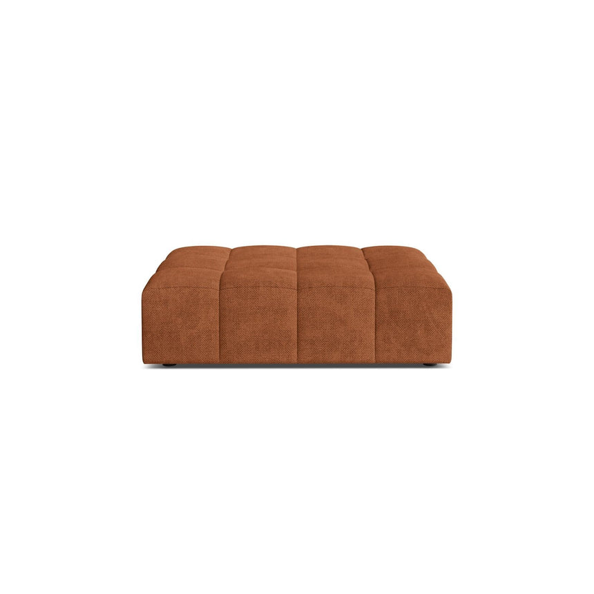 Chicago Pouf aus Chenille in Ziegel (Eden 10 Terra), 102x84 cm von Cosmopolitan Design – Bild 1