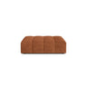 Chicago Pouf aus Chenille in Ziegel (Eden 10 Terra), 102x84 cm von Cosmopolitan Design – Bild 1