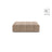 Chicago Pouf aus Samt in Beige (Venus 2928), 102x84 cm von Cosmopolitan Design – Bild 1