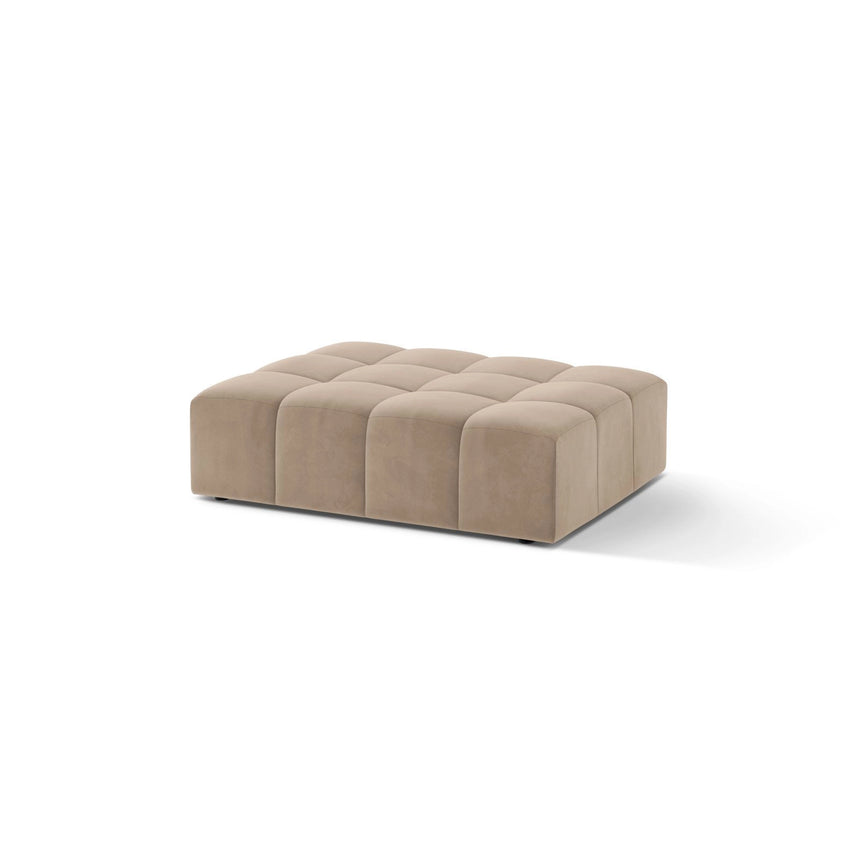 Chicago Pouf aus Samt in Beige (Venus 2928), 102x84 cm von Cosmopolitan Design – Bild 3