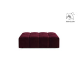 Chicago Pouf aus Samt in Burgund (Venus 2932), 102x84 cm von Cosmopolitan Design – Bild 1